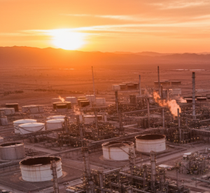 Major oil refineries in Iran and the Gulf overview map