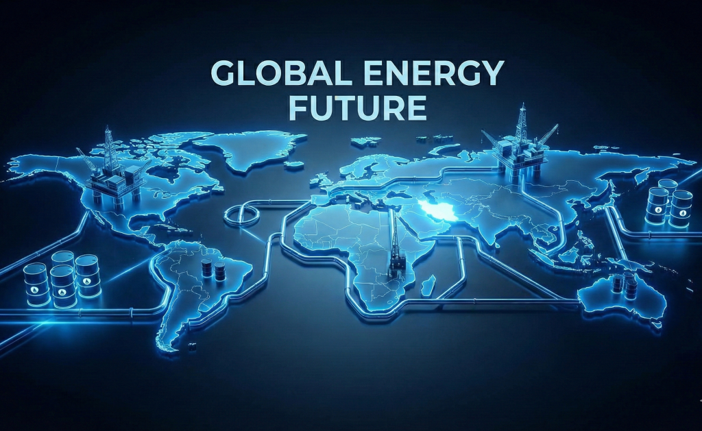 Cover image showing a world map with oil barrels, pipelines, and offshore rigs, representing the global crude oil industry.