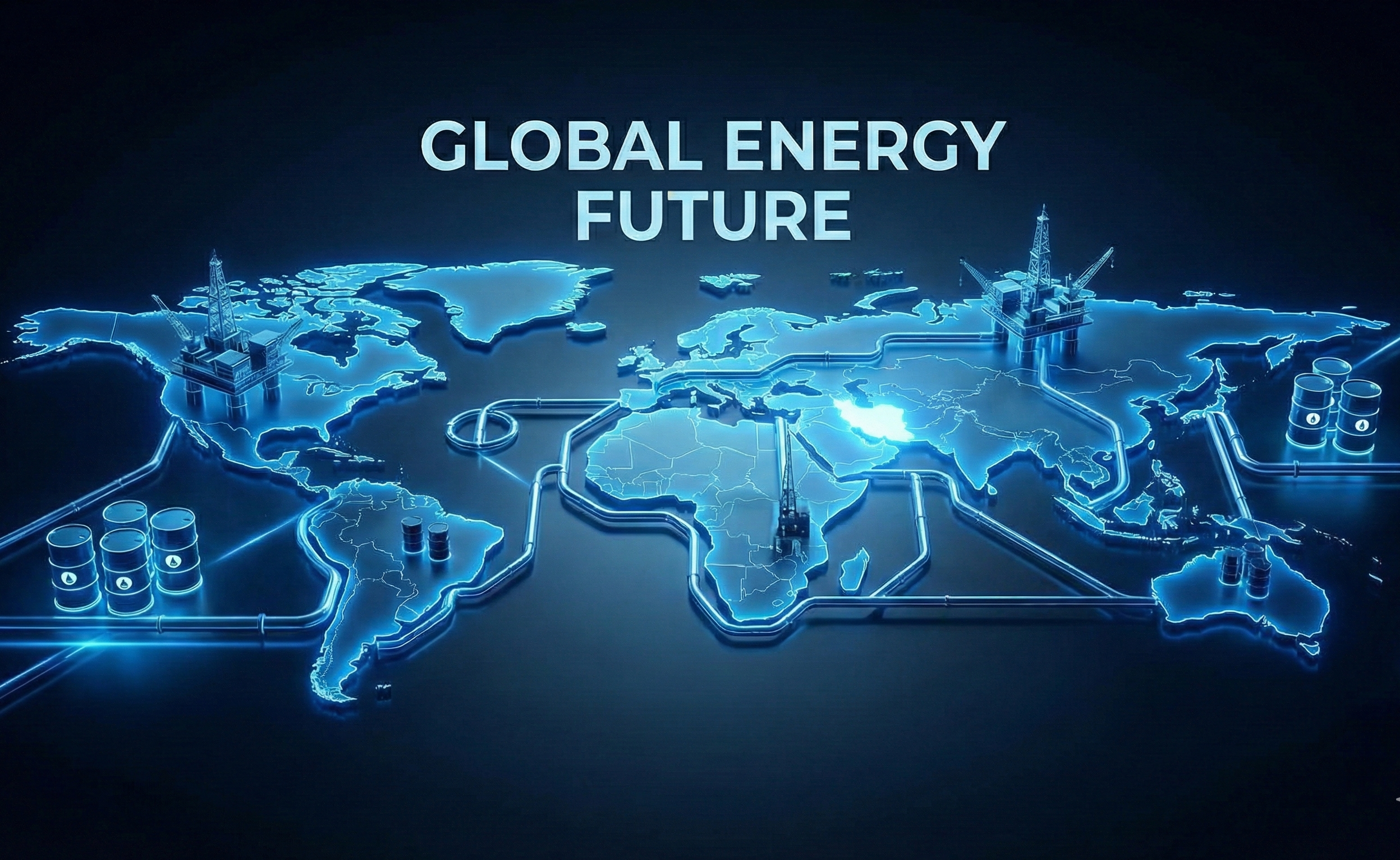 Cover image showing a world map with oil barrels, pipelines, and offshore rigs, representing the global crude oil industry.