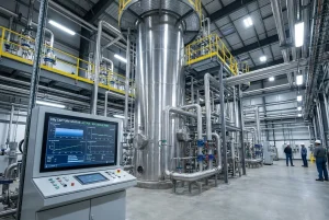 Advanced carbon capture and utilization (CCU) technology integrated into a modern ammonia-urea manufacturing plant to reduce CO2 emissions.